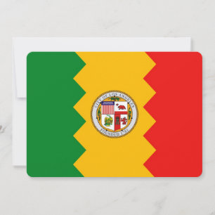 Patriotiska inbjudningar till Los Angeles Flagga