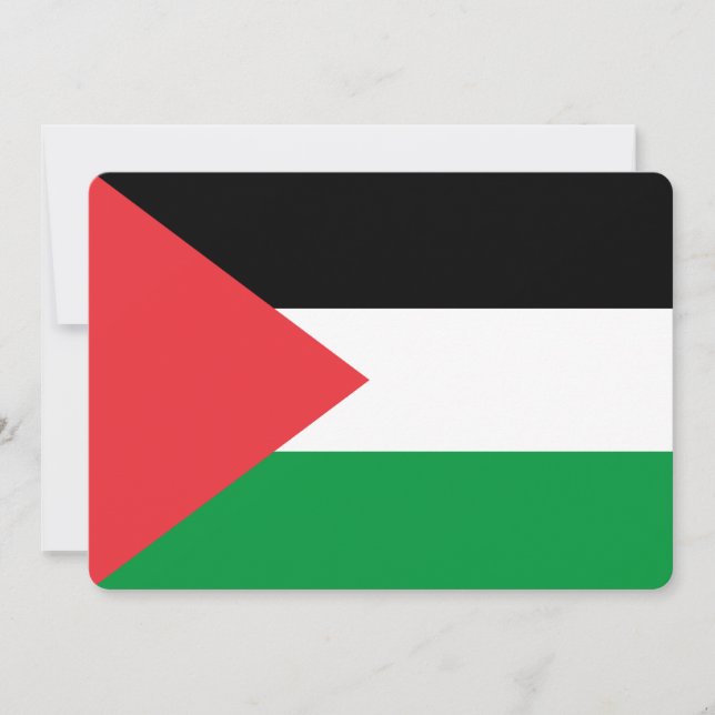Patriotiska inbjudningar till Palestina-Flagga (Framsida)