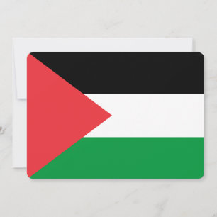 Patriotiska inbjudningar till Palestina-Flagga
