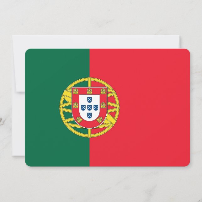 Patriotiska inbjudningar till Portugal Flagga (Framsida)
