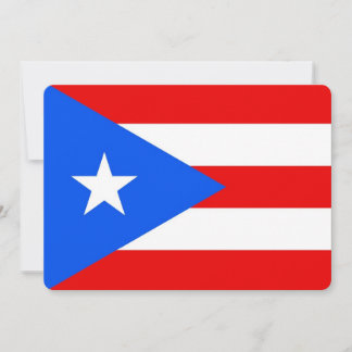Patriotiska inbjudningar till Puerto Rico Flagga