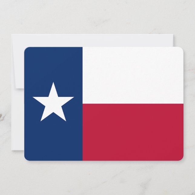 Patriotiska inbjudningar till Texas Flagga (Framsida)
