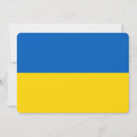 Patriotiska inbjudningar till Ukraina-Flagga