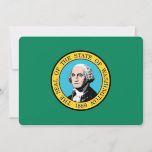 Patriotiska inbjudningar till Washington Statlig f