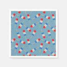 Patriotiska ispoppar papper servetter