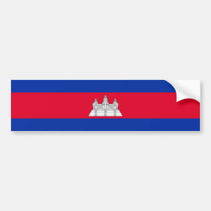 Patriotiska Kambodjaflaggan Bildekal
