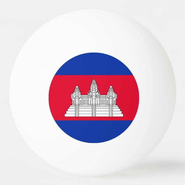 Patriotiska Kambodjaflaggan Pingisboll (Baksidan)