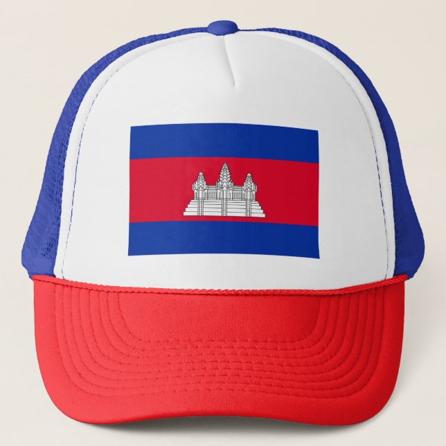 Patriotiska Kambodjas flagga Keps (Framsida)