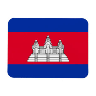 Patriotiska Kambodjas flagga Magnet