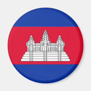 Patriotiska Kambodjas flagga Magnet