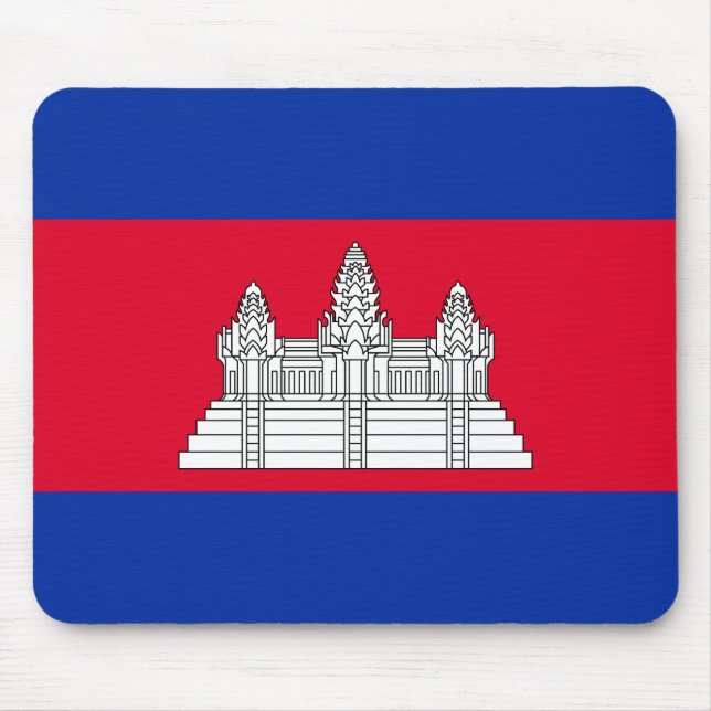 Patriotiska Kambodjas flagga Musmatta (Framsidan)