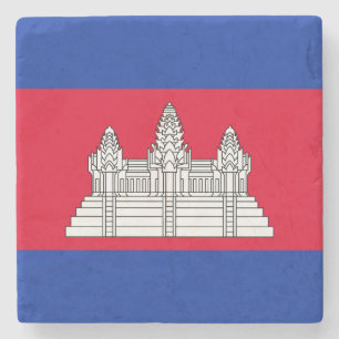 Patriotiska Kambodjas flagga Stenunderlägg