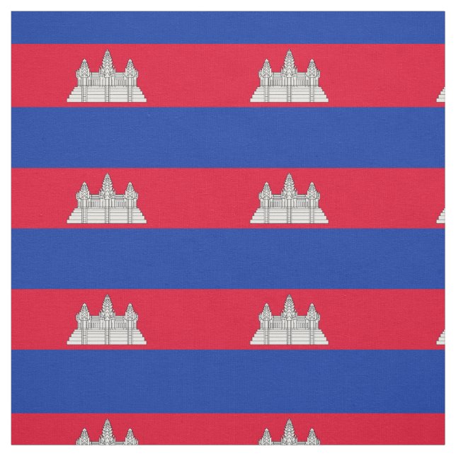 Patriotiska Kambodjas flagga Tyg (Provkarta)
