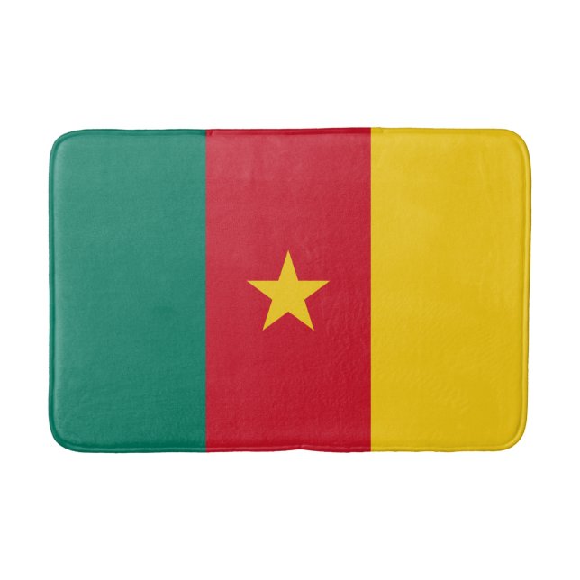 Patriotiska Kamerun Flagga Badrumsmatta (Framsidan)