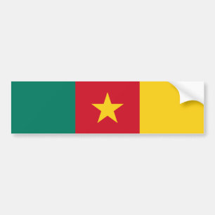 Patriotiska Kamerun Flagga Bildekal
