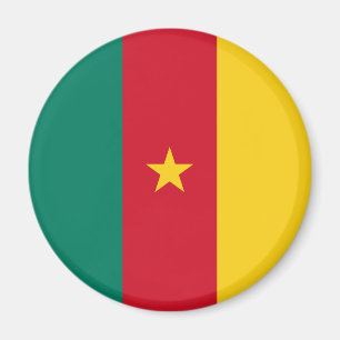 Patriotiska Kamerun Flagga Magnet
