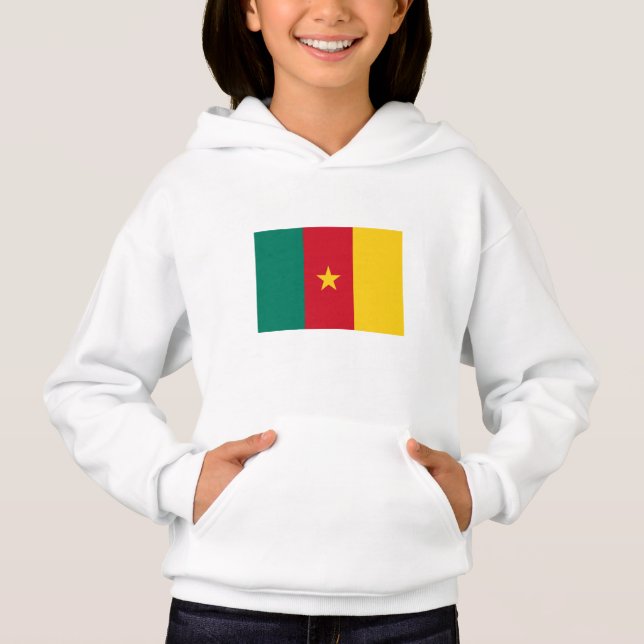Patriotiska Kamerun Flagga T Shirt (Framsida)