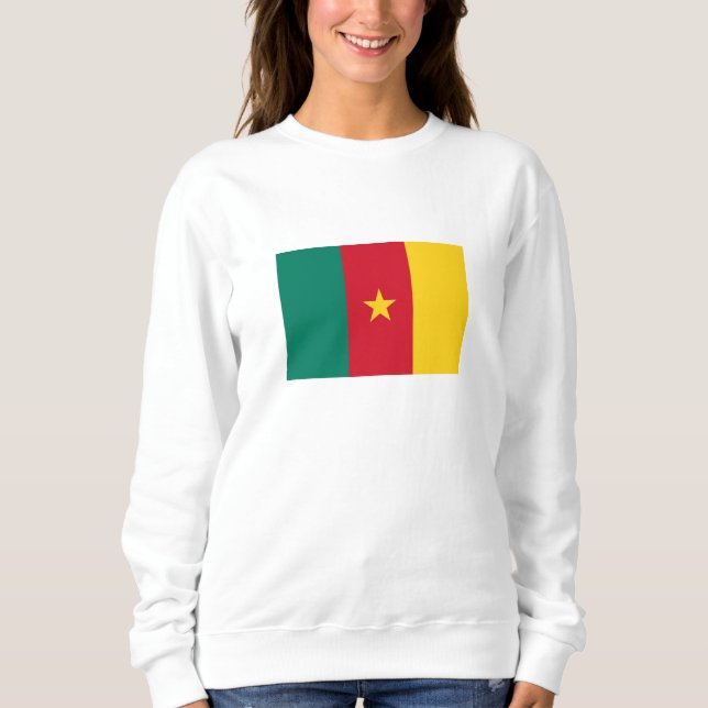 Patriotiska Kamerun Flagga T Shirt (Framsida)