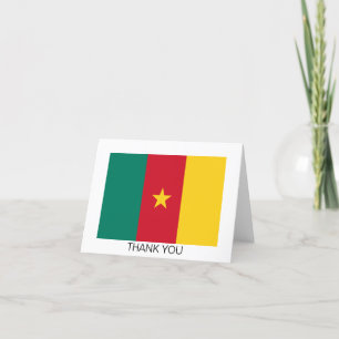 Patriotiska Kamerun Flagga Tack Kort