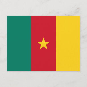 Patriotiska Kamerun Flagga Vykort