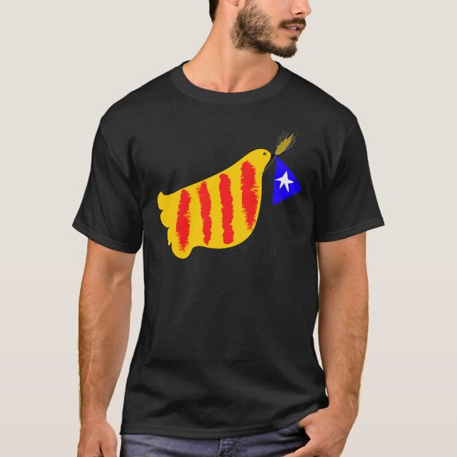 patriotiska Katalonien,  Catalunya  llibertat Tee Shirt (Framsida)