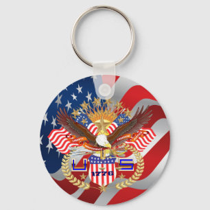 Patriotiska Keychain Nyckelring