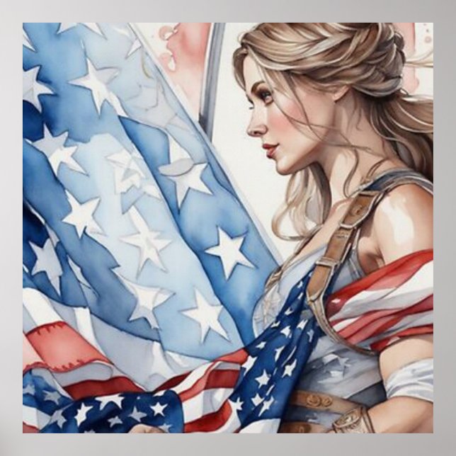 Patriotiska kvinnor poster (Framsidan)