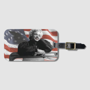 Patriotiska Marilyn Bagagebricka