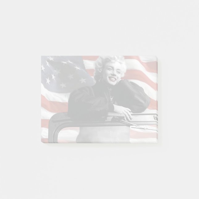 Patriotiska Marilyn Post-it Block (Framsida)