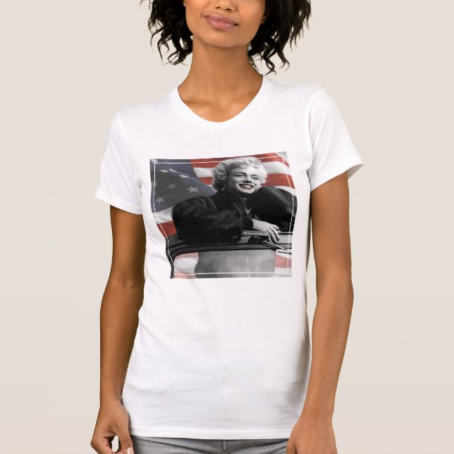 Patriotiska Marilyn Tee Shirt (Framsida)