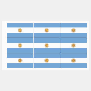 Patriotiska märken med flagga av Argentina Klistermärke