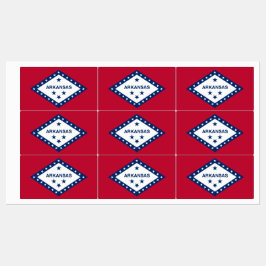 Patriotiska märken med flagga av Arkansas-staten,  Klistermärke
