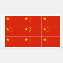 Patriotiska märken med flagga av China