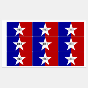 Patriotiska märken med flagga av San Antonio City Klistermärke