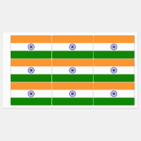 Patriotiska märken med flagga från Indien