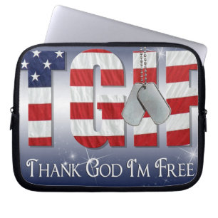 Patriotiska Märkre Laptop Fodral