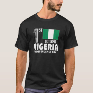Patriotiska Nigeria Stolthet Självständighetsdag 2 T Shirt