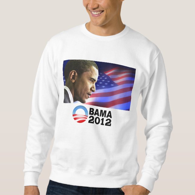 (Patriotiska) Obama 2012, Långärmad Tröja (Framsida)