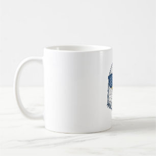Patriotiska örn solglasögon Vintage Vector Design_ Kaffemugg