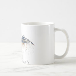 Patriotiska örn, USA, LEDSEN flagga Kaffemugg