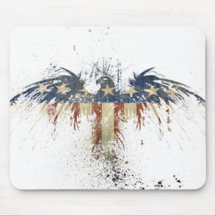 Patriotiska örn, USA, LEDSEN flagga Musmatta