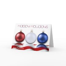 Patriotiska Ornament och Flagg Glada Högtider Kort