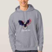 Patriotiska Örnmannen Hoodie