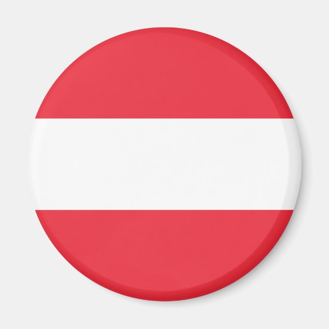 Patriotiska österrikiska flaggan magnet (Framsidan)