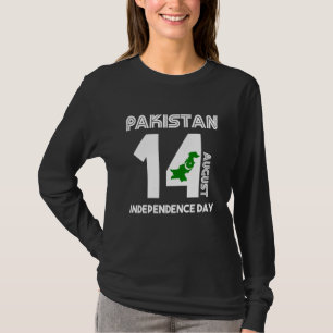 Patriotiska Pakistan Flagga Självständighetsdag 14 T Shirt