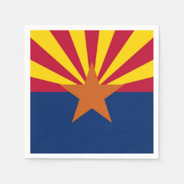Patriotiska pappra blöjor med flagga av Arizona, U Pappersservett