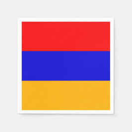 Patriotiska pappra blöjor med flagga av Armenien Pappersservett