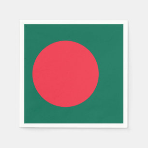 Patriotiska pappra blöjor med flagga av Bangladesh Pappersservett