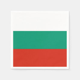 Patriotiska pappra blöjor med flagga av Bulgarien Pappersservett