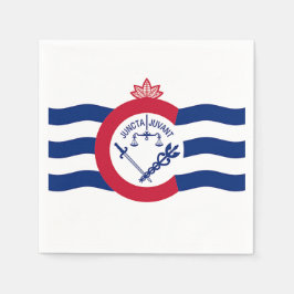 Patriotiska pappra blöjor med flagga av Cincinnati Pappersservett